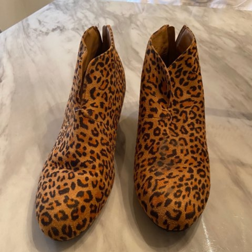 Leopard Print Ankle Booties